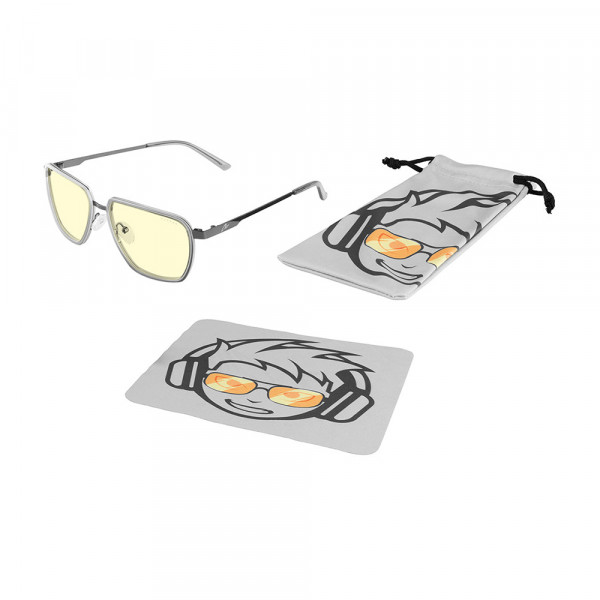 Gunnar Clix Gaming Goggles Stone/Gunmetal (Amber Lens Tint)